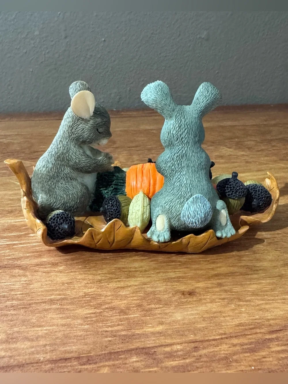 Charming Tails “Giving Thanks” Fall Autumn Holiday Figurine Keepsake
